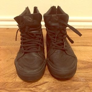 High top leather vans